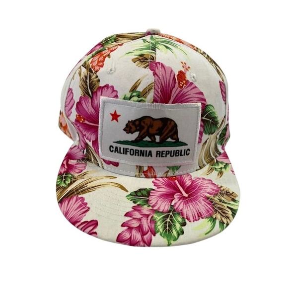 Source Unknown Accessories - Unbranded California Republic Hawaiian Tropical print hat.